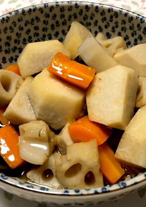 里芋とはすの煮っころがし柚子風味-レシピのメイン写真