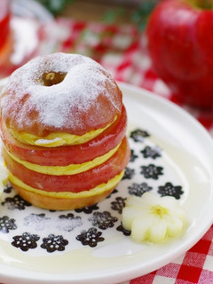 りんごスタックパンケーキ-レシピのメイン写真