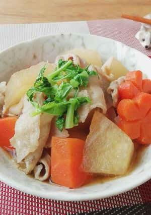＊豚バラ大根のあっさり煮物＊時短-レシピのメイン写真