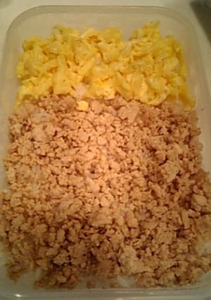 超簡単！お弁当に！鶏そぼろ！！-レシピのメイン写真