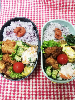 高校男子弁当&ママ弁♡唐揚げ9/24-レシピのメイン写真