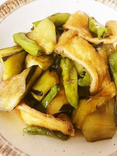 作り置き☆ナスとししとうと油揚げの煮浸し-レシピのメイン写真