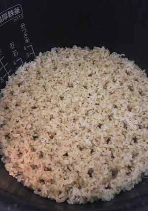 炊飯器でぷちぷちで美味しい玄米の炊き方-レシピのメイン写真