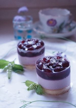 葡萄のムースケーキ♪-レシピのメイン写真