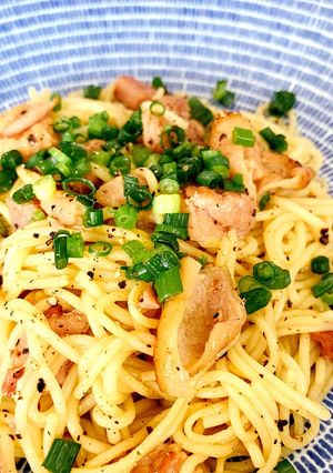 材料2つ☆糖質2.3gの黒胡椒焼きそば-レシピのメイン写真