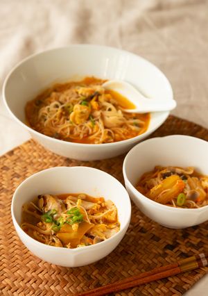 焼ビーフンで簡単☆きのこのキムチスープ-レシピのメイン写真