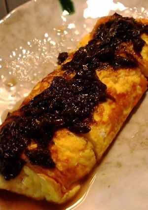 クリームチーズの卵焼き、岩海苔ソース-レシピのメイン写真