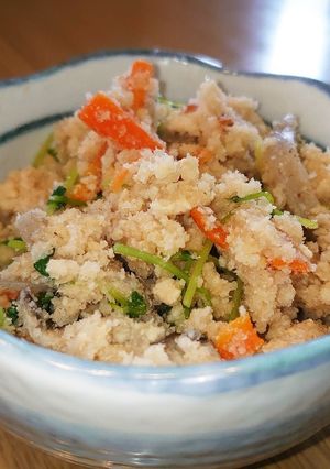 ☆作りおき☆豆苗入りおからの炒り煮-レシピのメイン写真