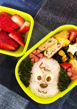 保育園 ワンワン弁当-レシピのメイン写真