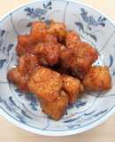 鶏肉と高野豆腐のケチャップがらめ