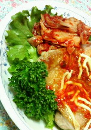 ガッツリ系♪♪✿チキンソテー❀キムチ味✿-レシピのメイン写真