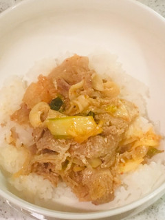豚キムチ丼-レシピのメイン写真
