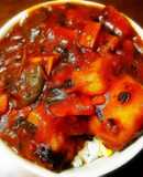 トマトとモロヘイヤのバルサミコ野菜カレー
