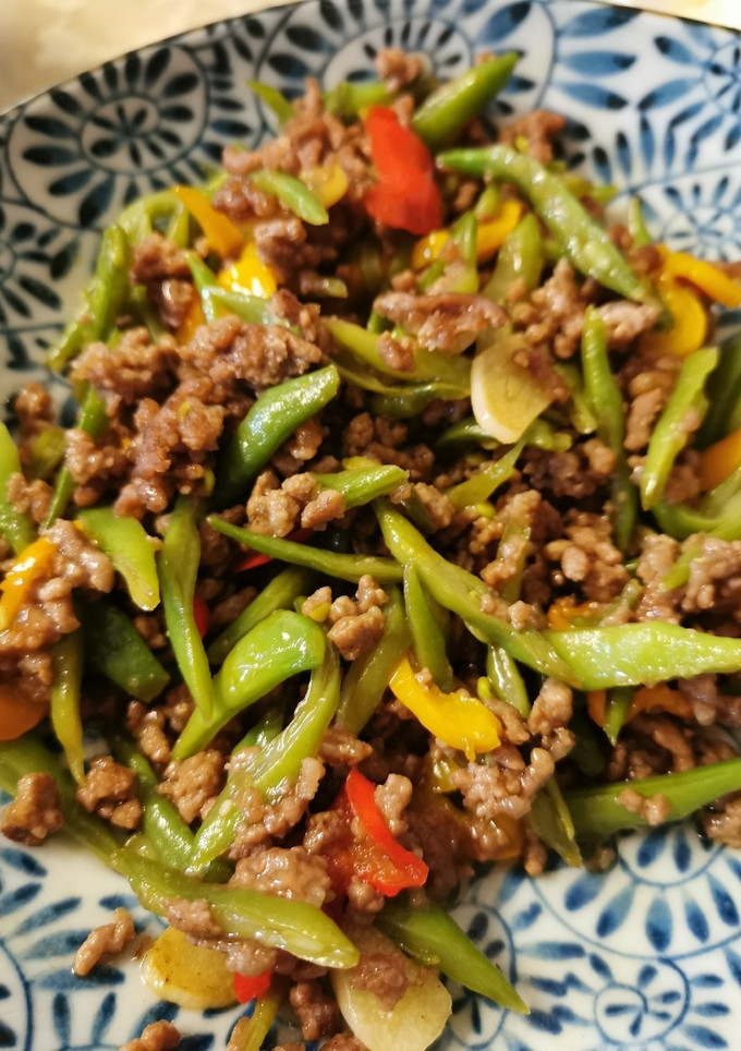 いんげんと挽き肉の炒め物-レシピのメイン写真