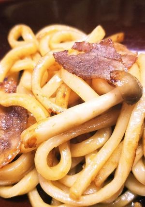 つけ麺のタレで焼きうどん♪-レシピのメイン写真