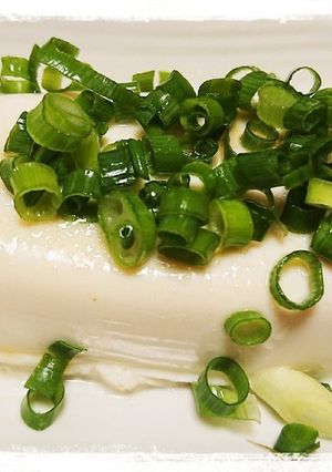 さっぱりおつまみ☆塩で食べる冷奴-レシピのメイン写真