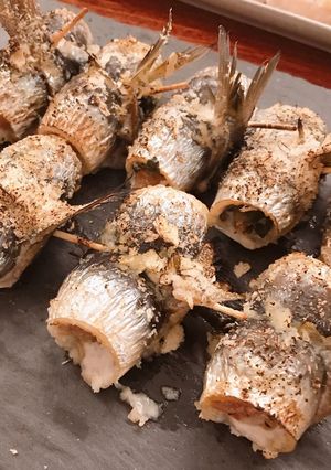 オーブンで作るアジの梅しそ巻き-レシピのメイン写真