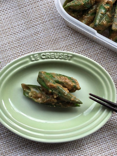 オクラの胡麻味噌和え-レシピのメイン写真