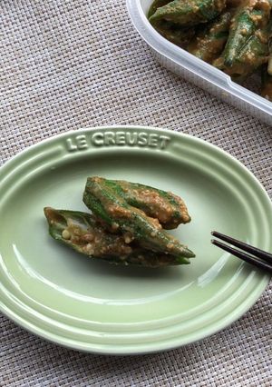 オクラの胡麻味噌和え-レシピのメイン写真