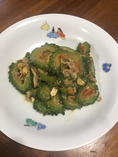 ゴーヤまるごと味噌炒め-レシピのメイン写真