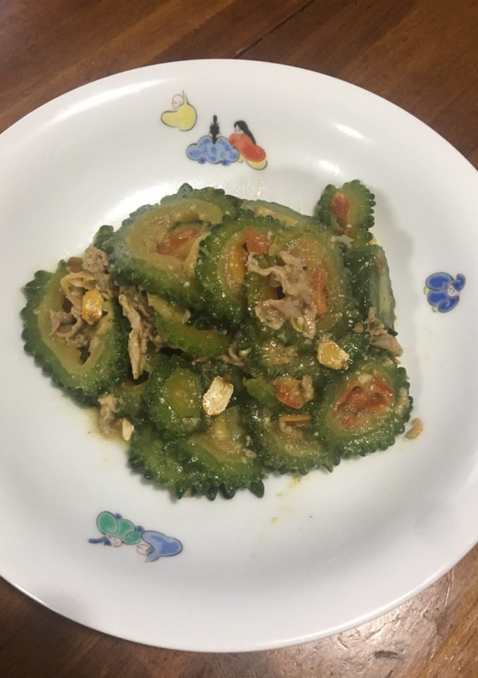 ゴーヤまるごと味噌炒め-レシピのメイン写真