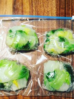 白菜の冷凍保存の方法-レシピのメイン写真