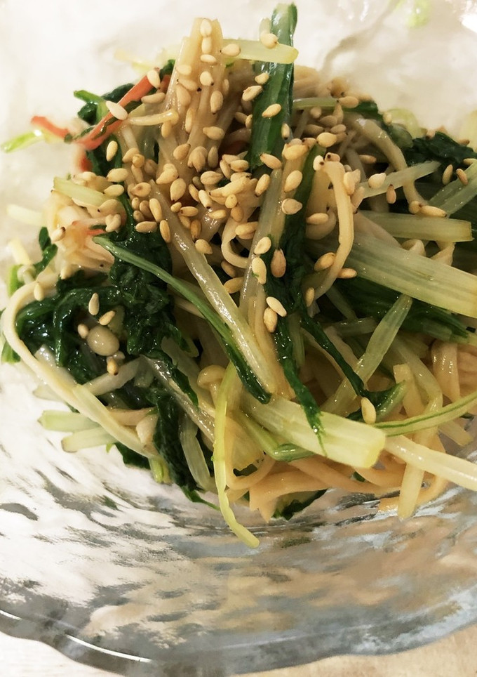えのきと水菜の中華サラダ-レシピのメイン写真