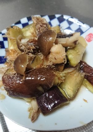 ★レンジで簡単　茄子としめじの煮浸し-レシピのメイン写真