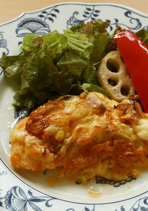 鮭のキムチーズ焼き-レシピのメイン写真