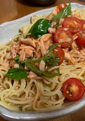 6分で出来る冷製パスタ-レシピのメイン写真