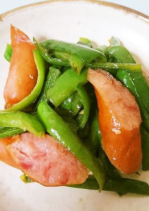 お弁当にも◎ピーマンの麺つゆ炒め-レシピのメイン写真