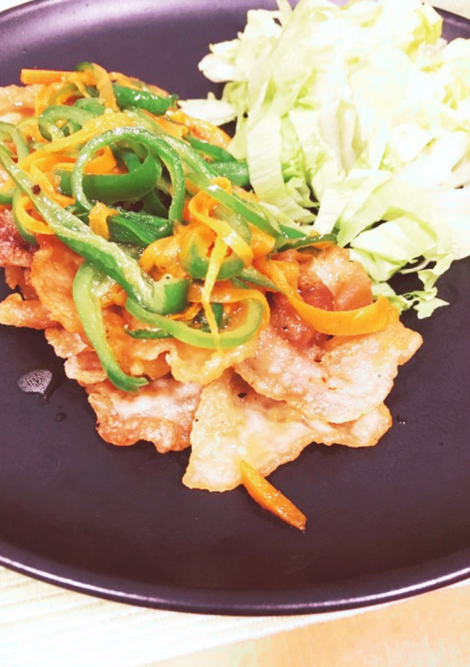 薄切り豚肉と野菜の黒酢南蛮漬け-レシピのメイン写真