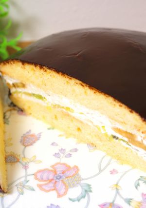 ロッテのチョコパイ風ビッグケーキ-レシピのメイン写真