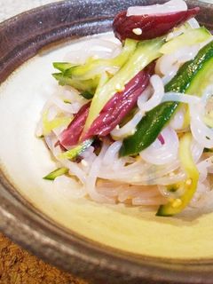 お弁当にも☆白滝と柴漬の和え物-レシピのメイン写真