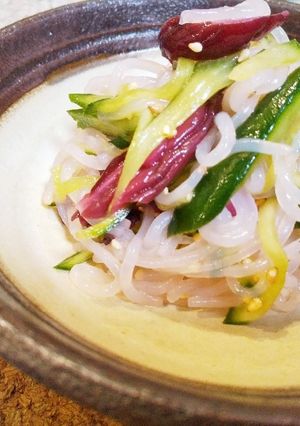 お弁当にも☆白滝と柴漬の和え物-レシピのメイン写真