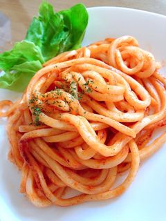 手抜きなんて言わせない!ケチャップうどん-レシピのメイン写真