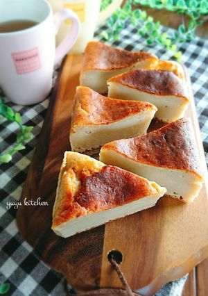 HMで簡単☆バナナと豆腐のチーズケーキ。-レシピのメイン写真