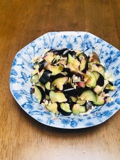 さっぱり!梅酢で漬けた茄子とみょうが和え-レシピのメイン写真