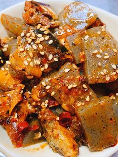 鰯の缶詰とこんにゃくのピリ辛炒め-レシピのメイン写真