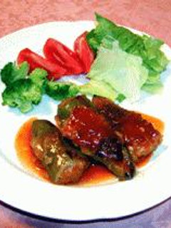 失敗なし!ピーマンの肉詰めケチャップ煮-レシピのメイン写真
