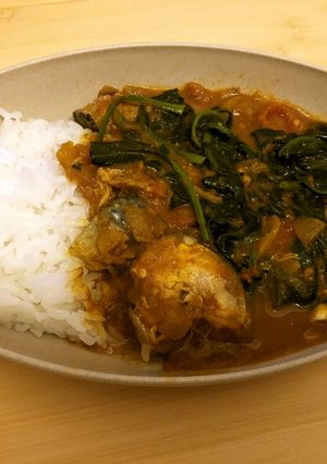 【野菜ソムリエ】ほうれん草の鯖缶カレー-レシピのメイン写真