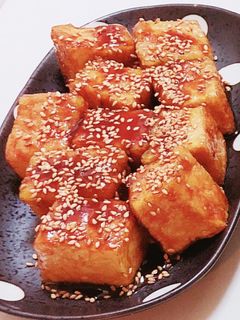 ☆厚揚げの甘辛焼き☆-レシピのメイン写真