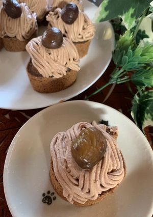 なんちゃってモンブラン風☆チョコケーキ-レシピのメイン写真