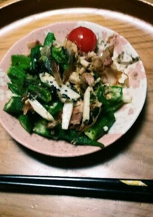 超簡単❗オクラと長芋と醤油合え☺⛄☕-レシピのメイン写真