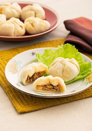 食パンで！ミートボールピザまん-レシピのメイン写真