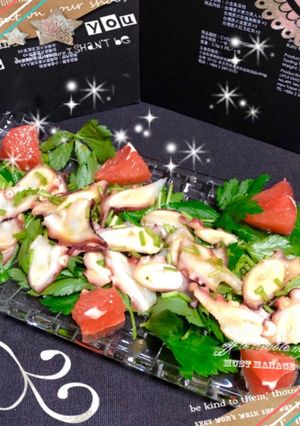 タコわさdeオシャレな和風カルパッチョ♪-レシピのメイン写真