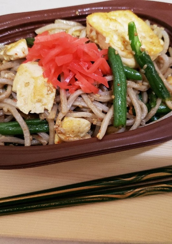 節約♪♪豆腐と蕎麦の焼き焼き♪♪-レシピのメイン写真