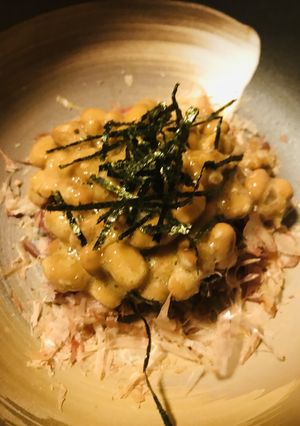 毎日の納豆●カツオのたたきの細切れ添え-レシピのメイン写真