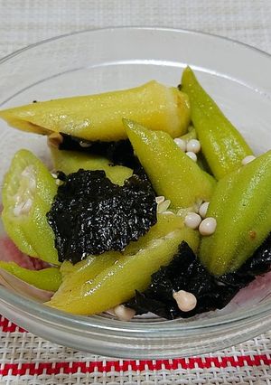 オクラの磯和え〔ホットクック〕-レシピのメイン写真