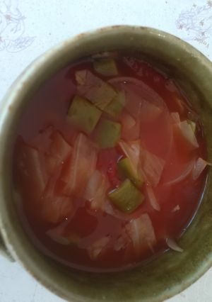 インゲンのトマトスープ-レシピのメイン写真
